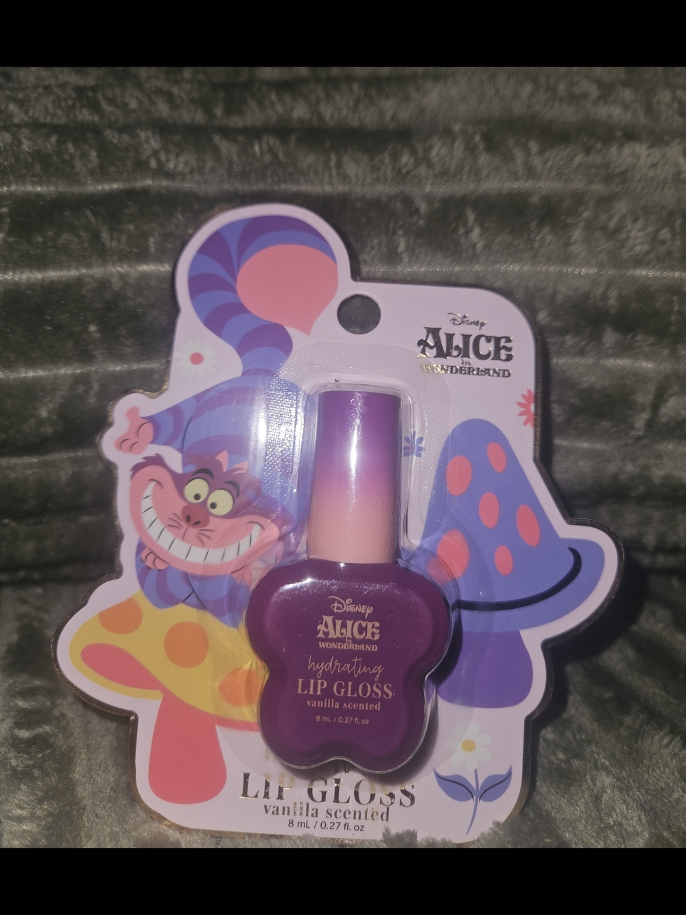 Disney Alice in Wonderland Purple Pink Gradient Lip Gloss - Vanilla Scented
